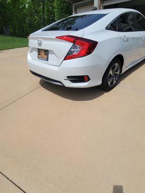 White 2020 Honda Civic LX