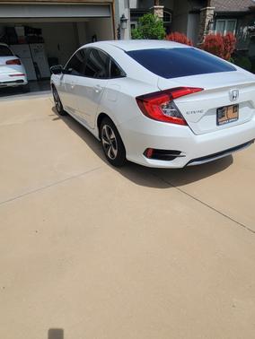 White 2020 Honda Civic LX