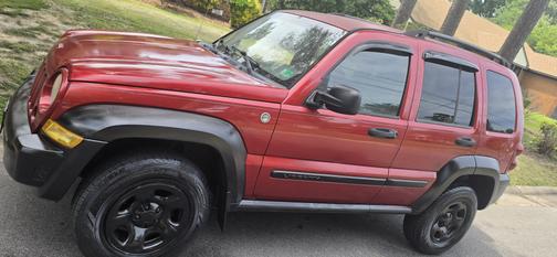 Red 2007 Jeep Liberty Sport