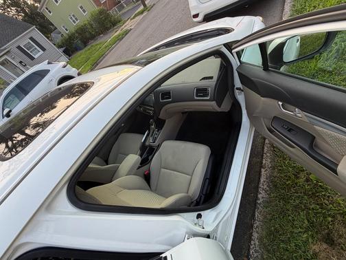 White 2014 Honda Civic EX