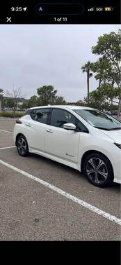 White 2019 Nissan Leaf SL PLUS