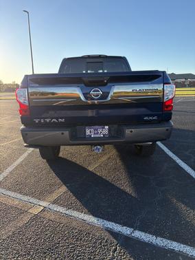 Blue 2018 Nissan Titan XD Platinum Reserve