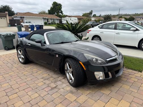 Black 2008 Saturn Sky Red Line Carbon Flash SE