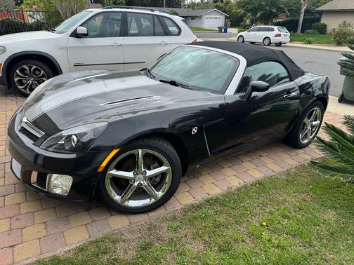 Black 2008 Saturn Sky Red Line Carbon Flash SE