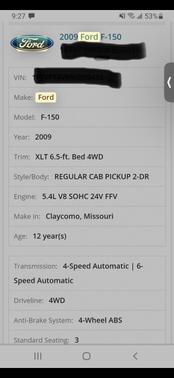 White 2009 Ford F-150 XLT