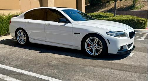 White 2015 BMW 550 i