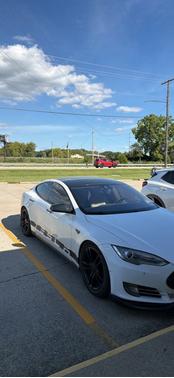 White 2014 Tesla Model S P85D