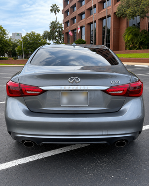 Gray 2018 INFINITI Q50 3.0t LUXE