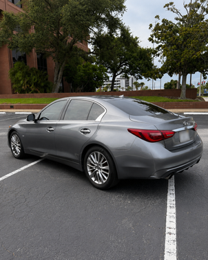 Gray 2018 INFINITI Q50 3.0t LUXE