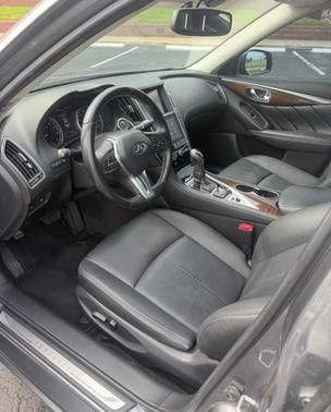 Gray 2018 INFINITI Q50 3.0t LUXE