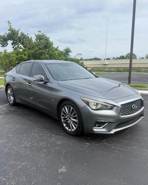 Gray 2018 INFINITI Q50 3.0t LUXE