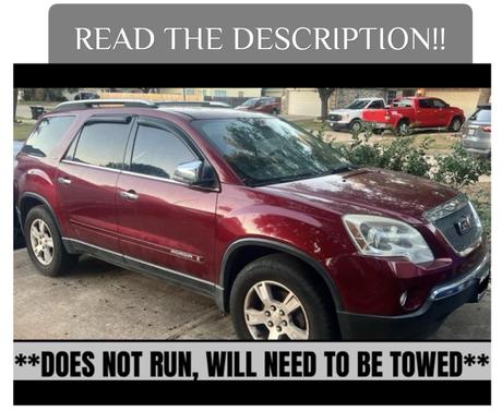 Red 2008 GMC Acadia SLT1