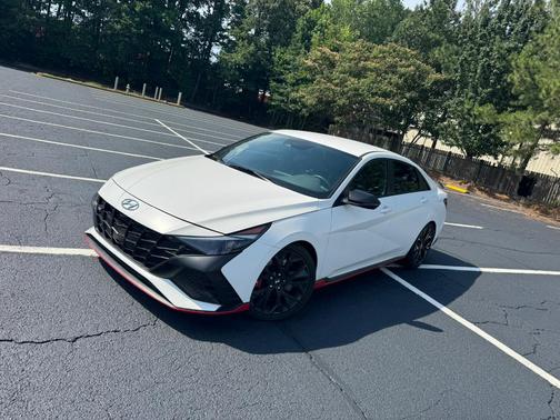 White 2023 Hyundai ELANTRA N Base