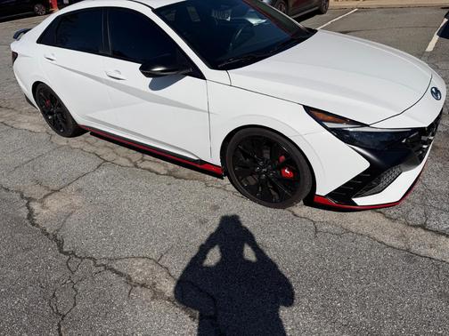 White 2023 Hyundai ELANTRA N Base