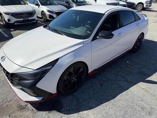 White 2023 Hyundai ELANTRA N Base