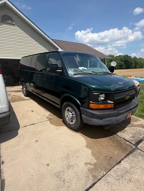 Green 2014 Chevrolet Express 3500 Work Van