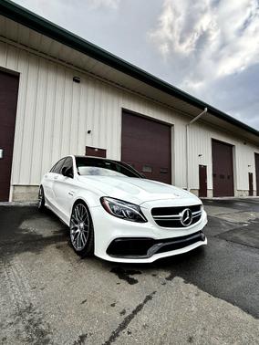 White 2016 Mercedes-Benz C-Class AMG C 63 S