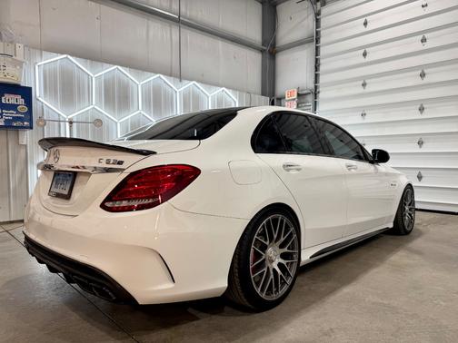 White 2016 Mercedes-Benz C-Class AMG C 63 S