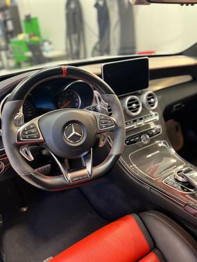 White 2016 Mercedes-Benz C-Class AMG C 63 S