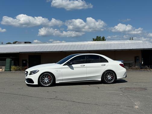 White 2016 Mercedes-Benz C-Class AMG C 63 S