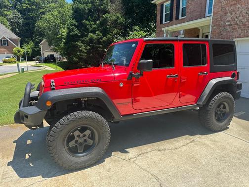 Red 2017 Jeep Wrangler Unlimited Rubicon