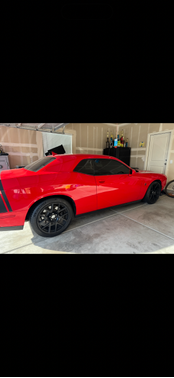 Red 2015 Dodge Challenger R/T Scat Pack