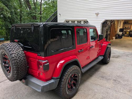 Red 2020 Jeep Wrangler Unlimited Sahara