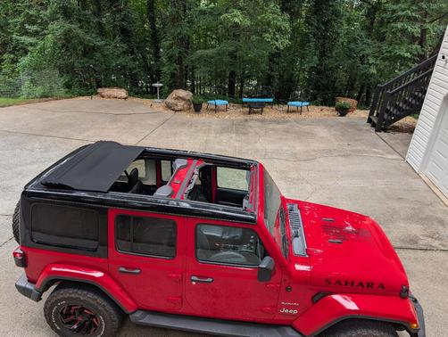 Red 2020 Jeep Wrangler Unlimited Sahara