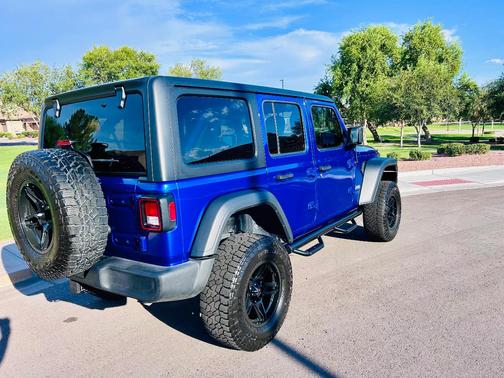 Blue 2018 Jeep Wrangler Unlimited Sport S