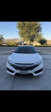 White 2018 Honda Civic LX