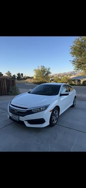 White 2018 Honda Civic LX