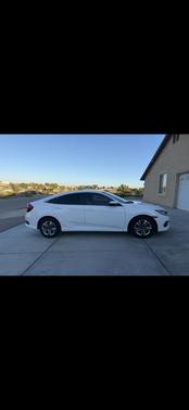 White 2018 Honda Civic LX