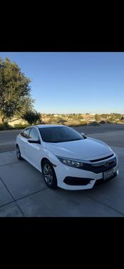 White 2018 Honda Civic LX
