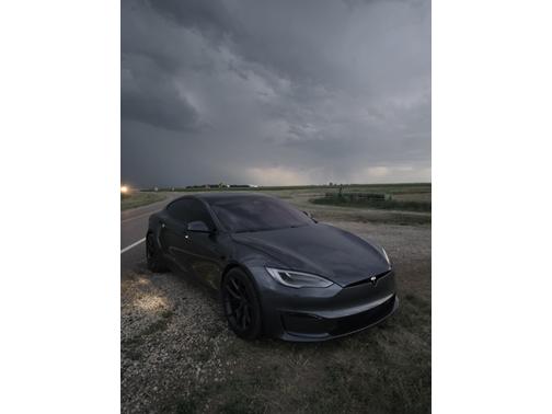 Gray 2021 Tesla Model S Plaid