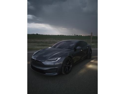 Gray 2021 Tesla Model S Plaid