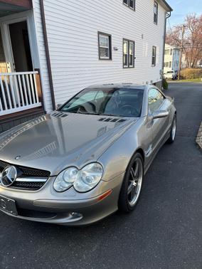 Beige 2004 Mercedes-Benz SL-Class SL500 Roadster