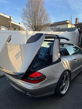 Beige 2004 Mercedes-Benz SL-Class SL500 Roadster