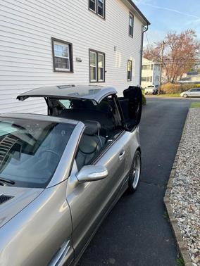 Beige 2004 Mercedes-Benz SL-Class SL500 Roadster