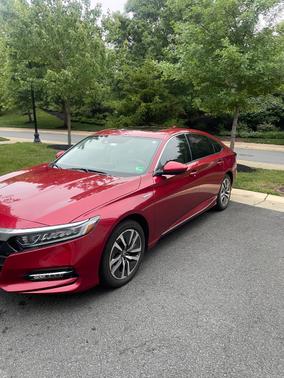 Red 2020 Honda Accord Hybrid EX