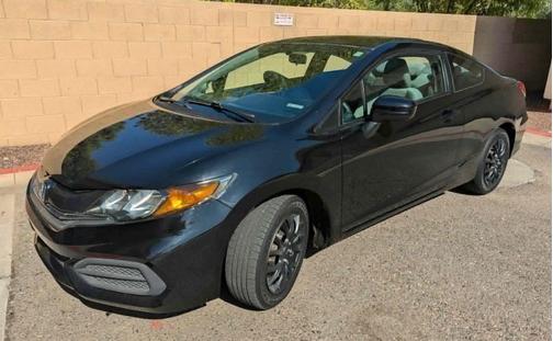 Black 2014 Honda Civic LX