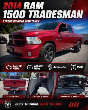 Red 2014 RAM 1500 Tradesman/Express