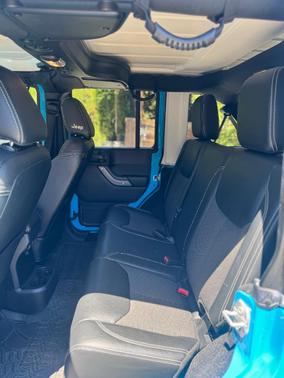 Blue 2017 Jeep Wrangler Unlimited Sport
