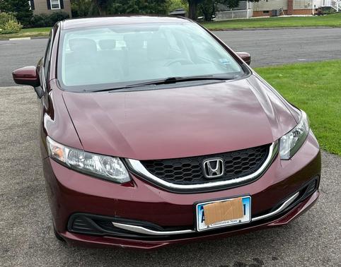 Red 2015 Honda Civic LX