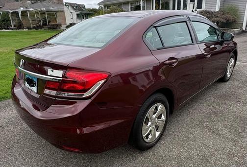 Red 2015 Honda Civic LX