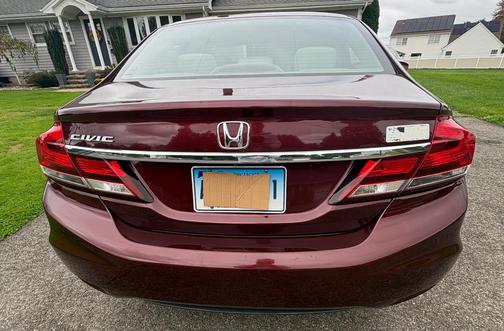 Red 2015 Honda Civic LX