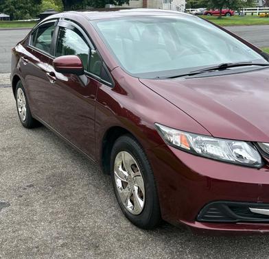 Red 2015 Honda Civic LX