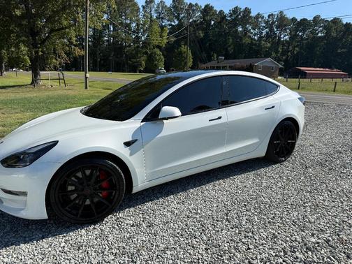 White 2022 Tesla Model 3 Performance