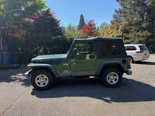 Green 2003 Jeep Wrangler X