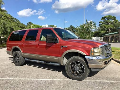 Red 2000 Ford Excursion Limited 4WD