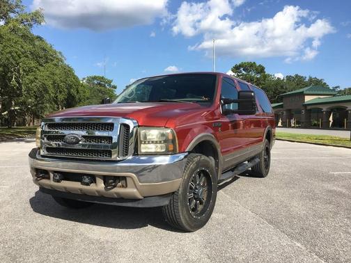 Red 2000 Ford Excursion Limited 4WD